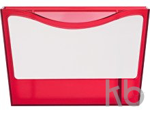 Plastic container, with two magnets, and erasable marker.