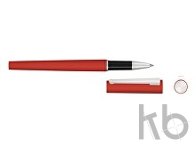 Ручка металлическая роллер «Brush R GUM» soft-touch с зеркальной гравировкой