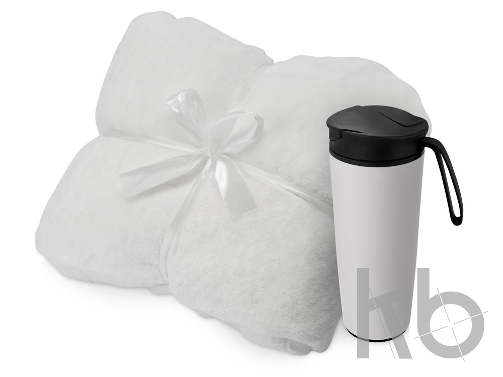 Подарочный набор «Dreamy hygge» с пледом и термокружкой