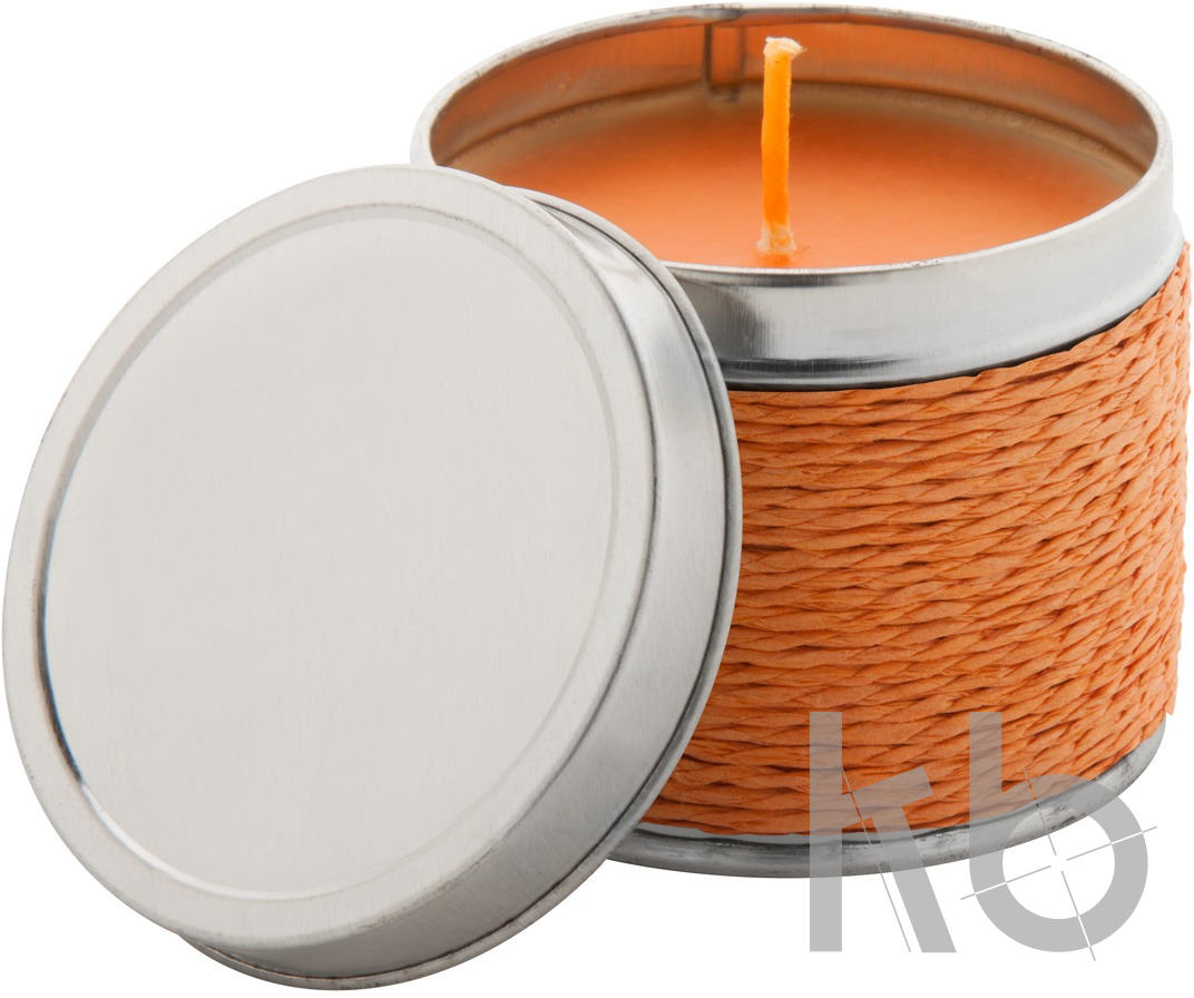 scented candle, orange
