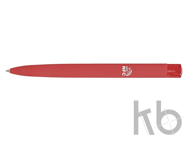 Ручка пластиковая шариковая трехгранная «Trinity K transparent Gum» soft-touch с чипом передачи информации NFC