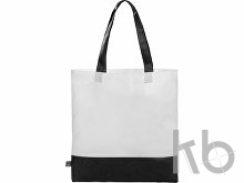 Сумка-шоппер двухцветная Reviver из нетканого переработанного материала RPET