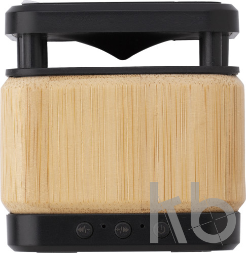 Bamboo and ABS wireless speaker and charger