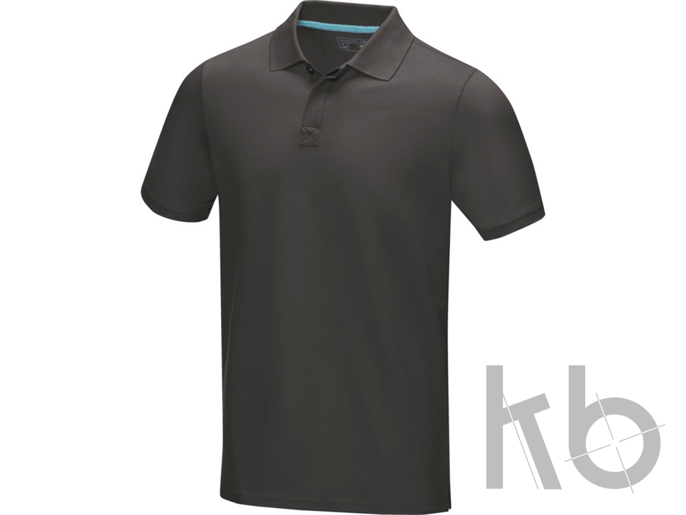 Рубашка поло «Graphite» из натуральных материалов, мужская