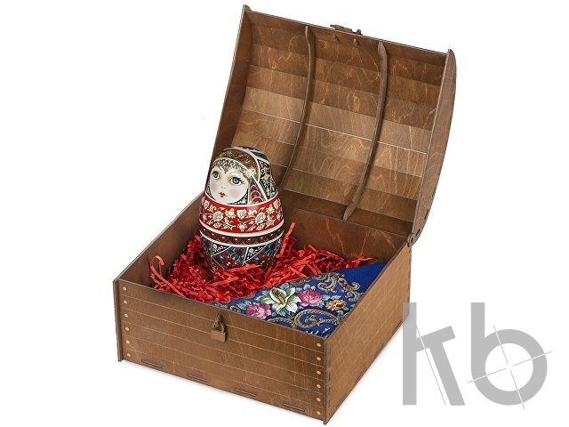 Подарочный набор «Матрешка»: штоф, платок
