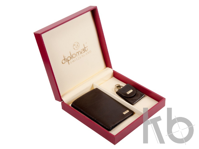 Набор: мужское портмоне, брелок-монетница
