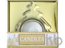 Glass tea light holder