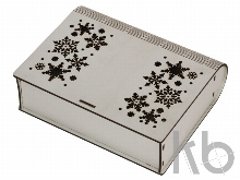 Деревянная коробка с резной крышкой «Книга», М