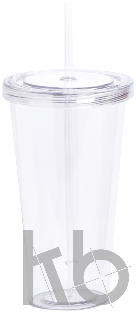 Стакан с трубочкой