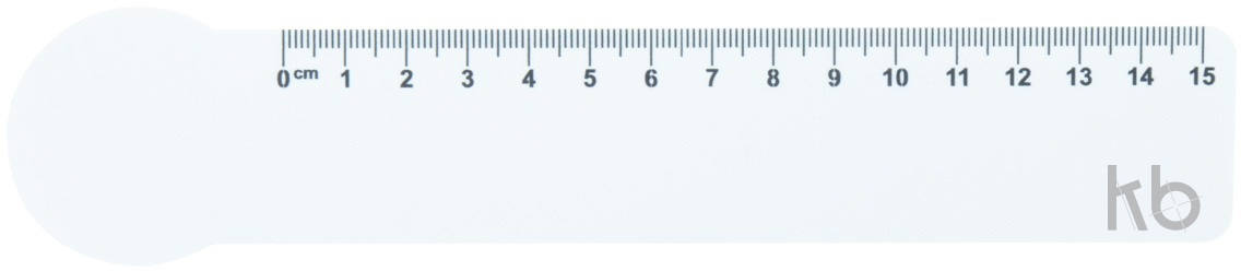 15 cm ruler, circle