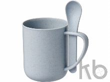 Чашка с ложкой «Rye» из пшеничной соломы