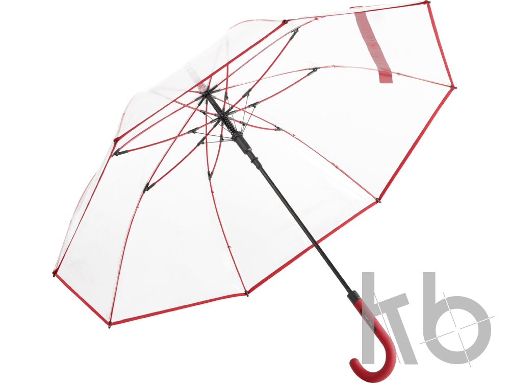 Зонт-трость «Pure» с прозрачным куполом