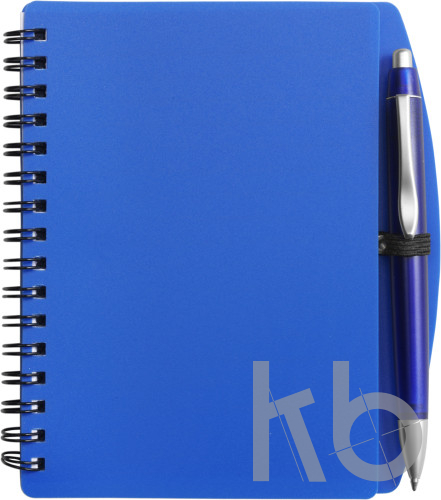 PP notebook with ballpen