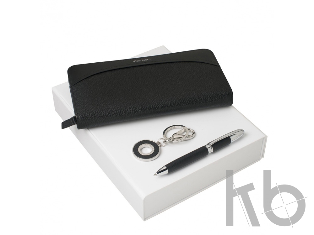 Подарочный набор Embrun: брелок, дорожный кошелек, ручка шариковая