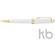 Ручка пластиковая шариковая «Bailey Light Polished White Resin and Gold Tone»