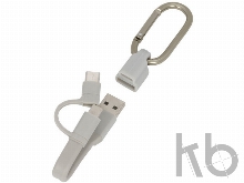 Кабель для зарядки «Fold» 3-в-1 с карабином