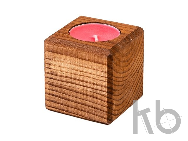 Свеча в декоративном подсвечнике «Вишня»