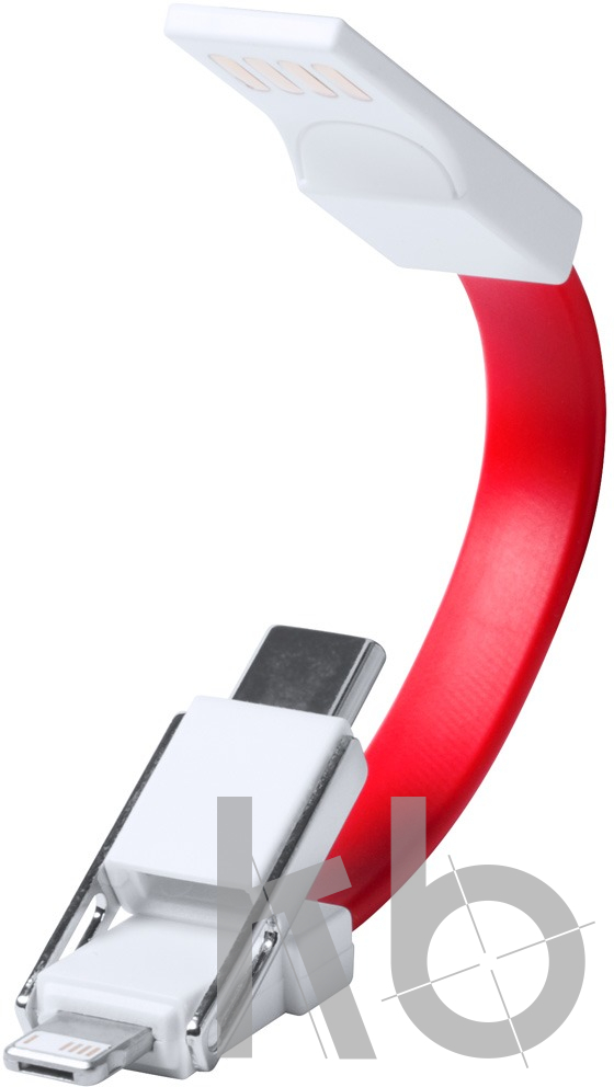 Кабель-брелок micro USB, USB-C и Lightning