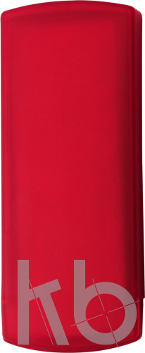 Plastic case with plasters