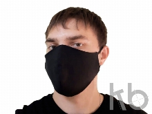 Маска для лица многоразовая из хлопка, анатомической формы