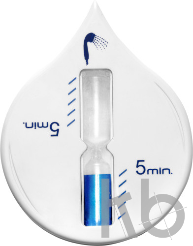 Plastic shower timer