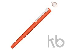 Ручка металлическая роллер «Brush R GUM» soft-touch с зеркальной гравировкой