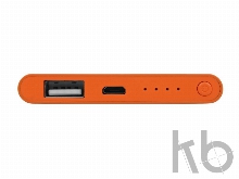 Портативное зарядное устройство «Shine» с зеркальной гравировкой, 4000 mAh