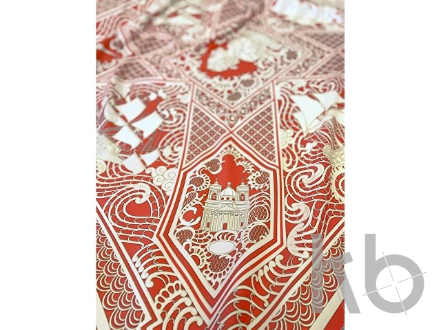 Платок «Русская резьба по кости»