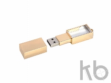 USB 2.0- флешка на 8 Гб кристалл в металле