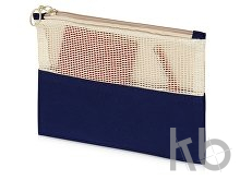 Косметичка «Mesh» хлопковая с сетчатой вставкой