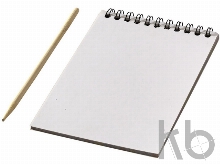 Цветной набор «Scratch»: блокнот, деревянная ручка