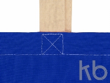 Сумка для шопинга «Twin» двухцветная из хлопка, 180 г/м2