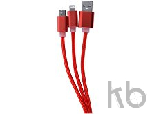 Кабель-брелок micro USB, USB-C и Lightning
