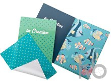 postcard glasses cloth