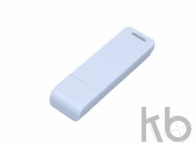 USB 2.0- флешка на 64 Гб с оригинальным двухцветным корпусом