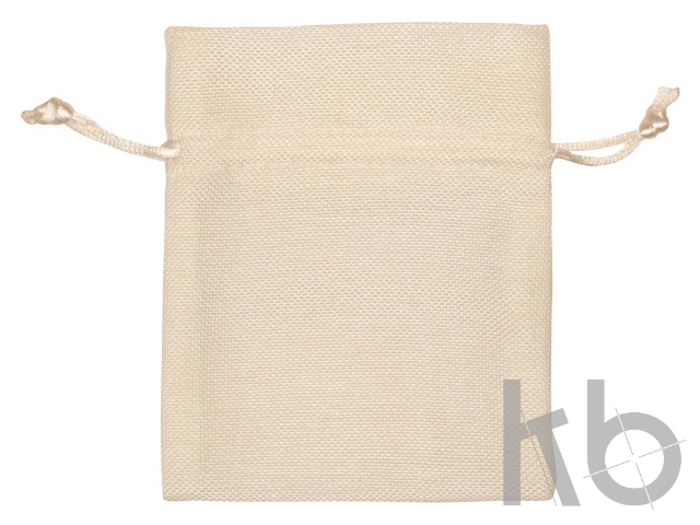 Мешочек подарочный, искусственный лен, малый, натуральный Мешочек подарочный маленький