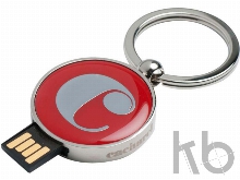 Подарочный набор: брелок с флеш-картой на 4 Гб, ручка шариковая