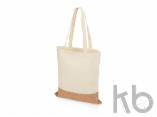 Сумка для шопинга «Corky» хлопковая со вставкой из пробки, 170 г/м2