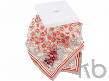 Набор: брелок, платок шелковый