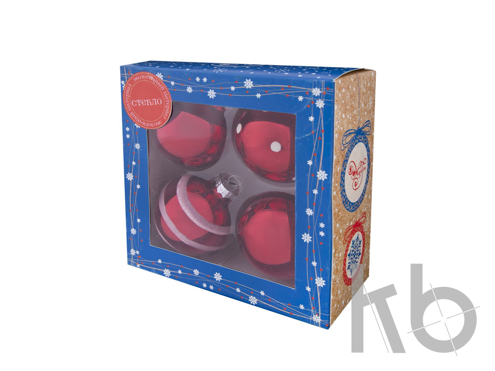 Набор ёлочных шаров «Узоры»