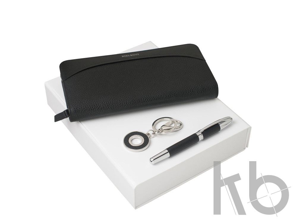 Подарочный набор Embrun: брелок, дорожный кошелек, ручка роллер