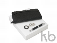 Подарочный набор Embrun: брелок, дорожный кошелек, ручка роллер