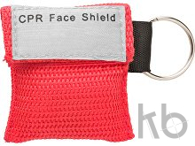 Polyester pouch with CPR mask