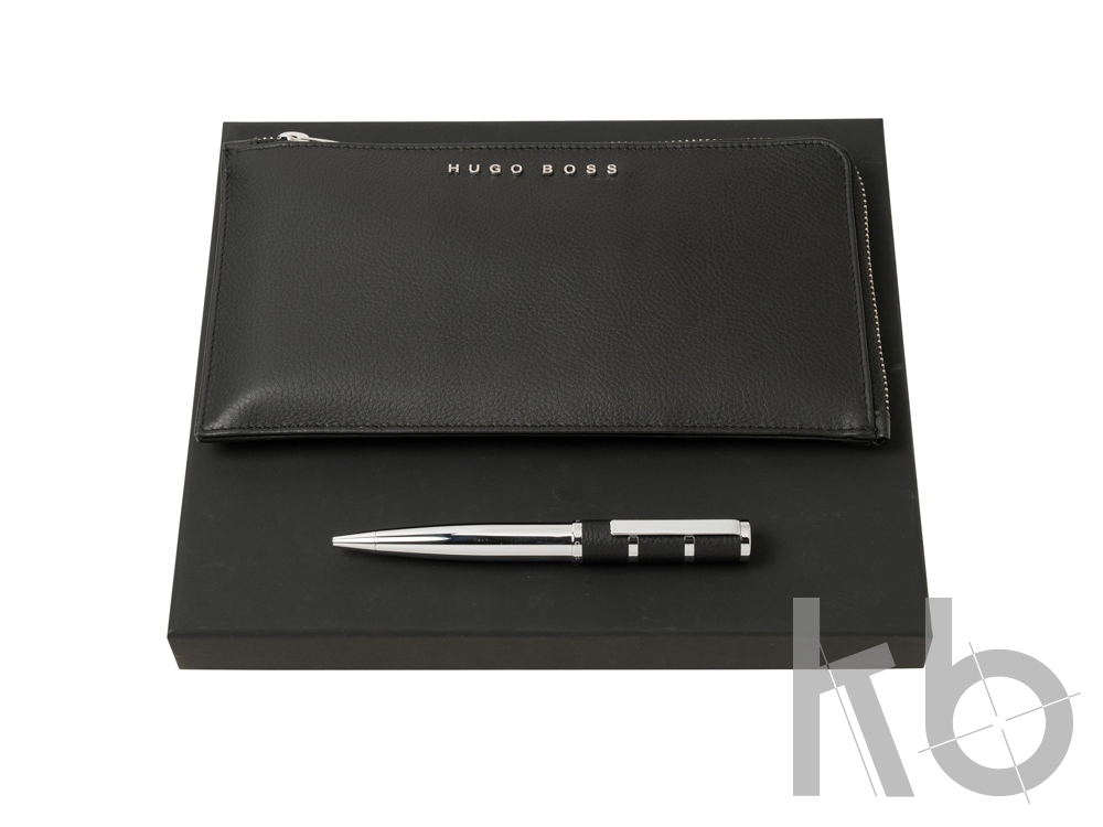 Подарочный набор: конференц-папка с блокнотом, ручка шариковая