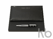 Подарочный набор: конференц-папка с блокнотом, ручка шариковая