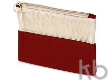 Косметичка «Mesh» хлопковая с сетчатой вставкой