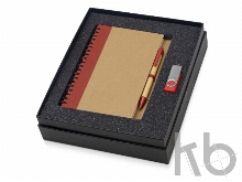 Подарочный набор Essentials с флешкой и блокнотом А5 с ручкой