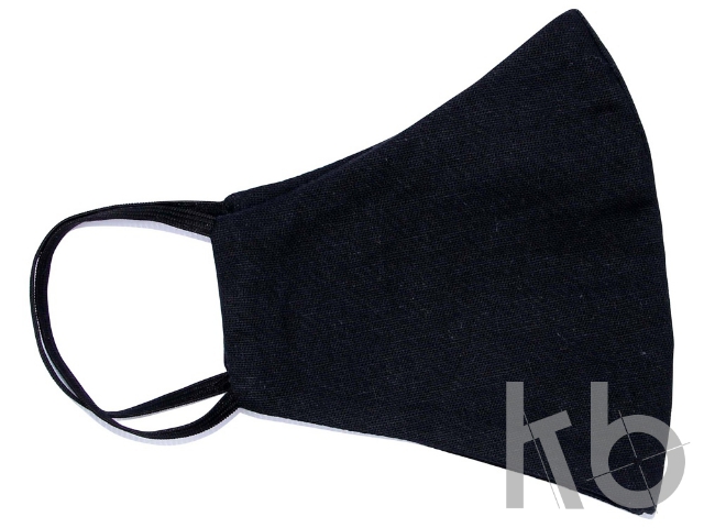 Маска для лица многоразовая из хлопка, анатомической формы без шва