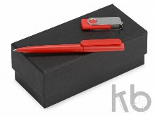 Подарочный набор Qumbo с ручкой и флешкой