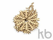 Набор деревянных снежинок